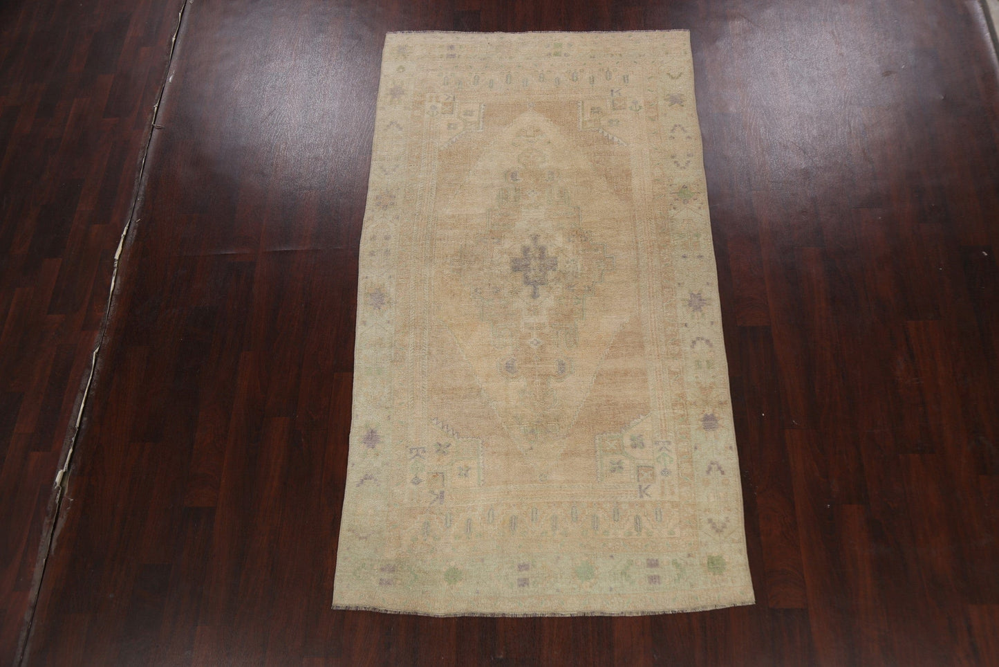 Muted Geometric Anatolian Oriental Area Rug 5x8