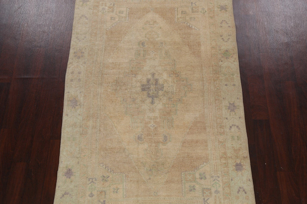 Muted Geometric Anatolian Oriental Area Rug 5x8