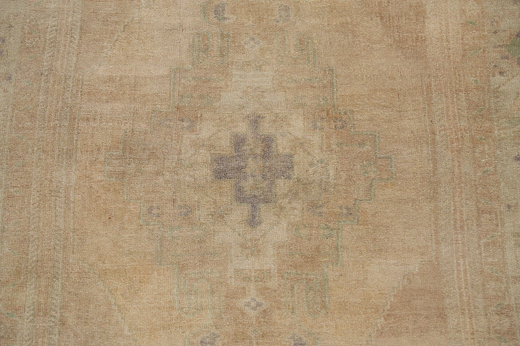 Muted Geometric Anatolian Oriental Area Rug 5x8