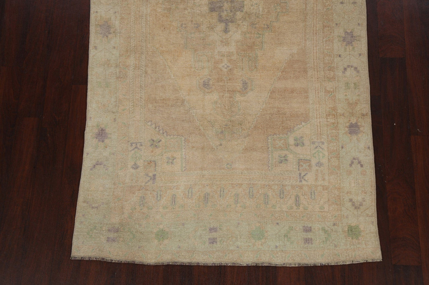 Muted Geometric Anatolian Oriental Area Rug 5x8