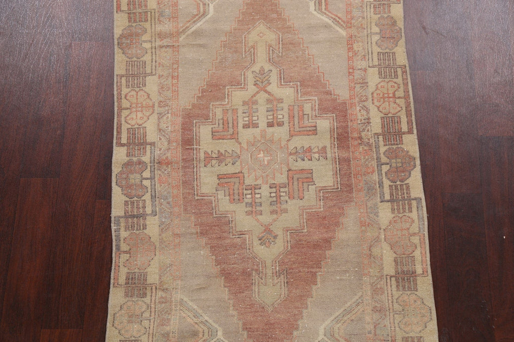 Antique Vegetable Dye Anatolian Oriental Area Rug 3x6