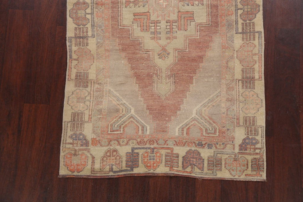 Antique Vegetable Dye Anatolian Oriental Area Rug 3x6