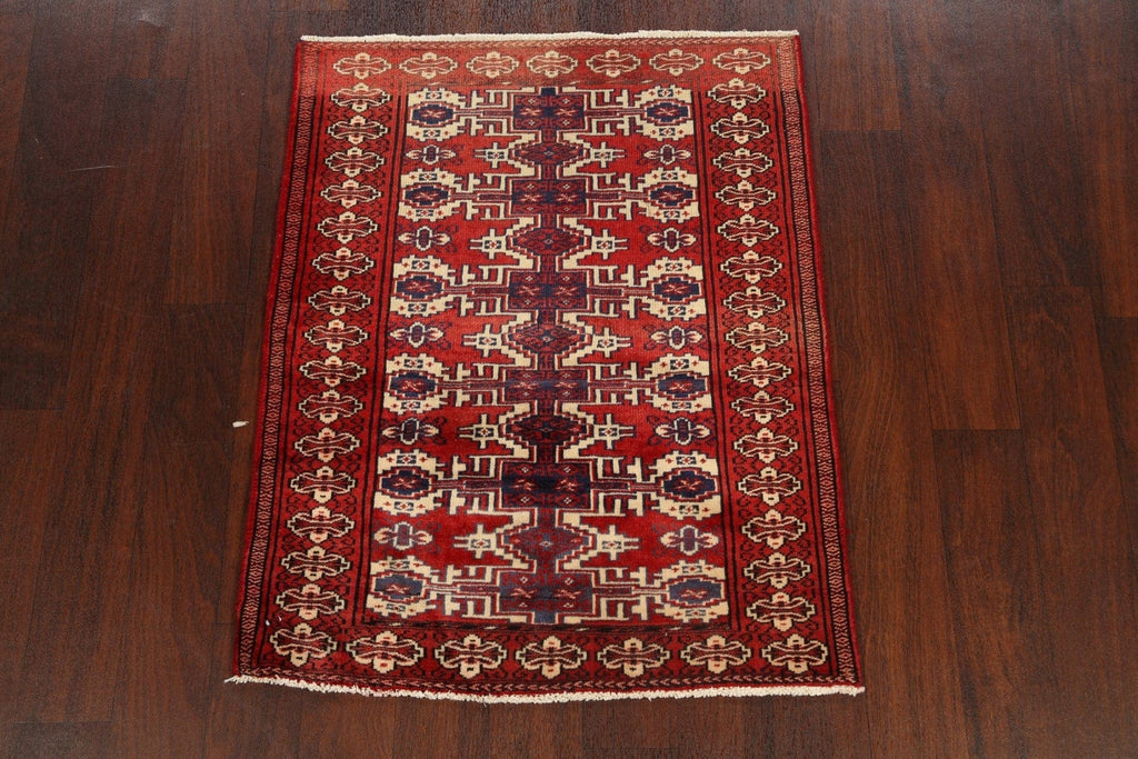 Square Geometric Turkoman Persian Area Rug 3x3