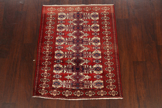 Square Geometric Turkoman Persian Area Rug 3x3