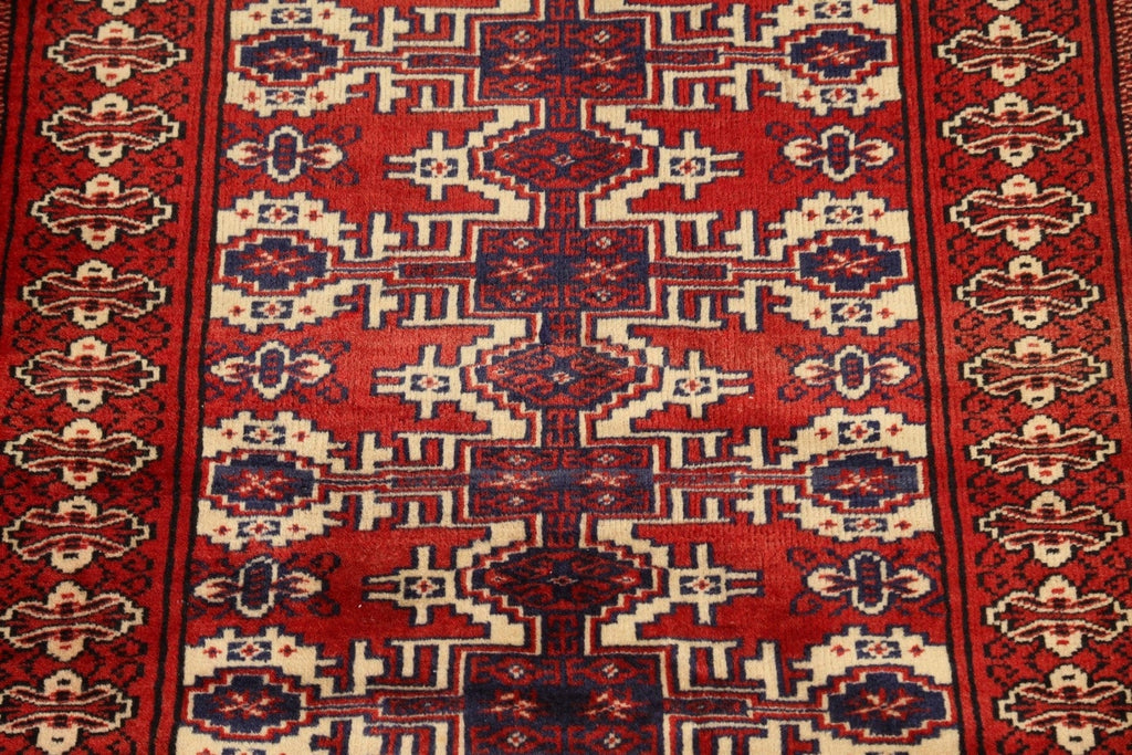 Square Geometric Turkoman Persian Area Rug 3x3