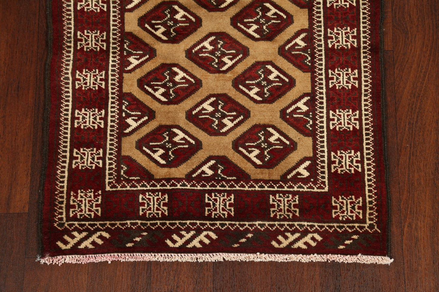 Elephant Foot Style Bokhara Oriental Area Rug 2x3