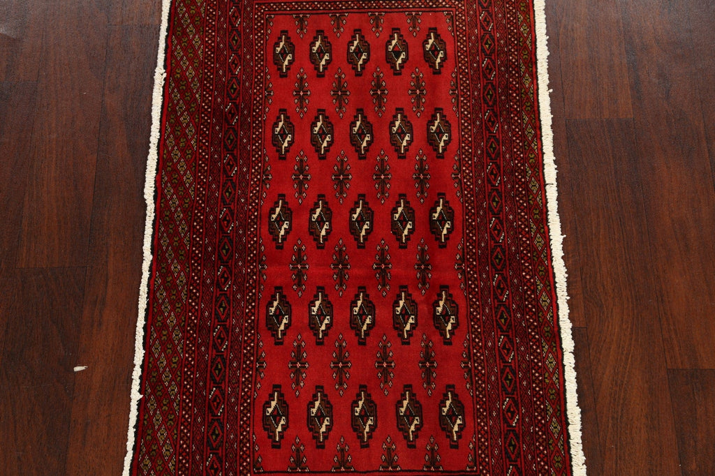 Tribal Geometric Turkoman Persian Runner Rug 2x5