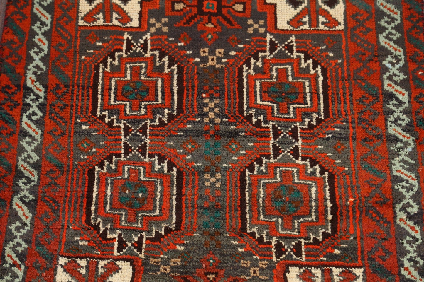 Tribal Geometric Shiraz Persian Area Rug 3x6