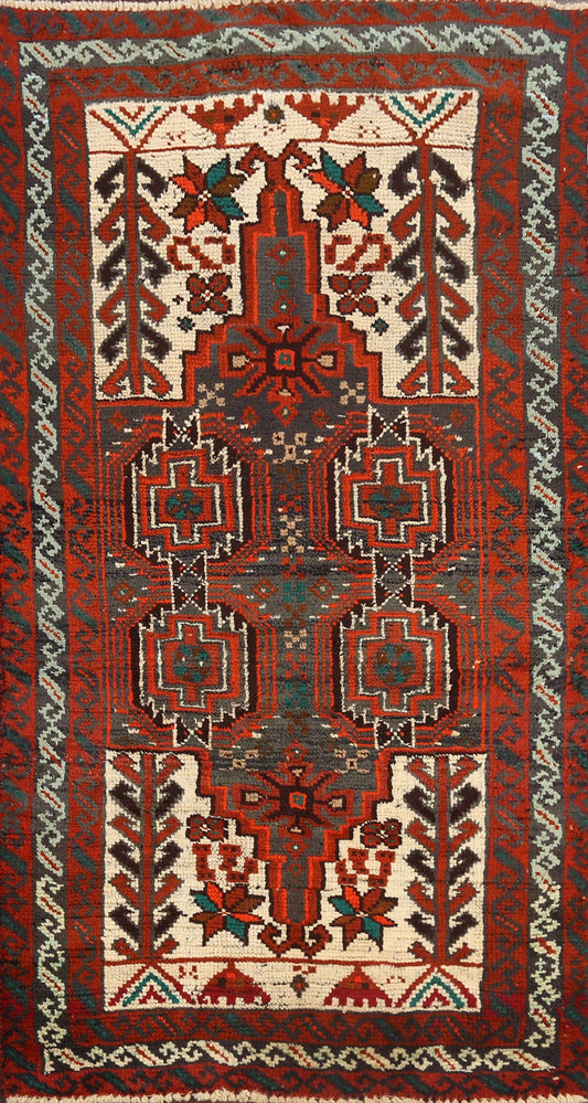 Tribal Geometric Shiraz Persian Area Rug 3x6