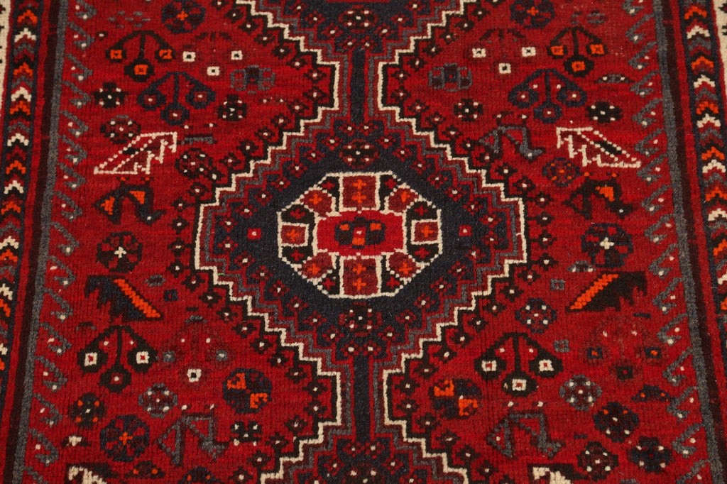 Tribal Geometric Shiraz Persian Area Rug 4x7