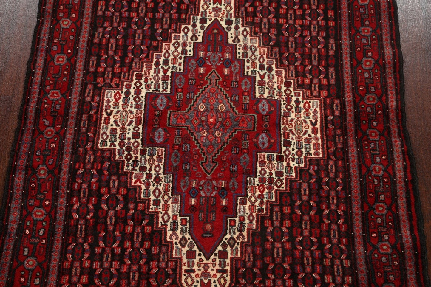 Tribal Geometric Bidjar Persian Area Rug 4x5