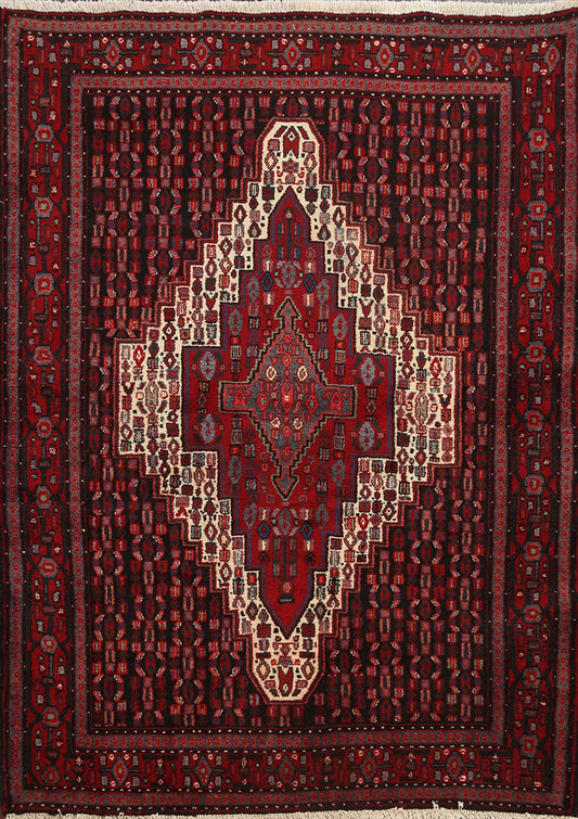 Tribal Geometric Bidjar Persian Area Rug 4x5