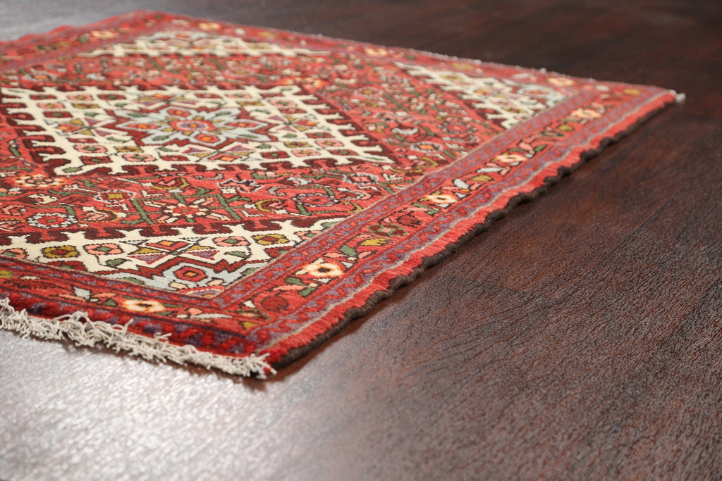 Geometric Hamedan Persian Area Rug 3x5