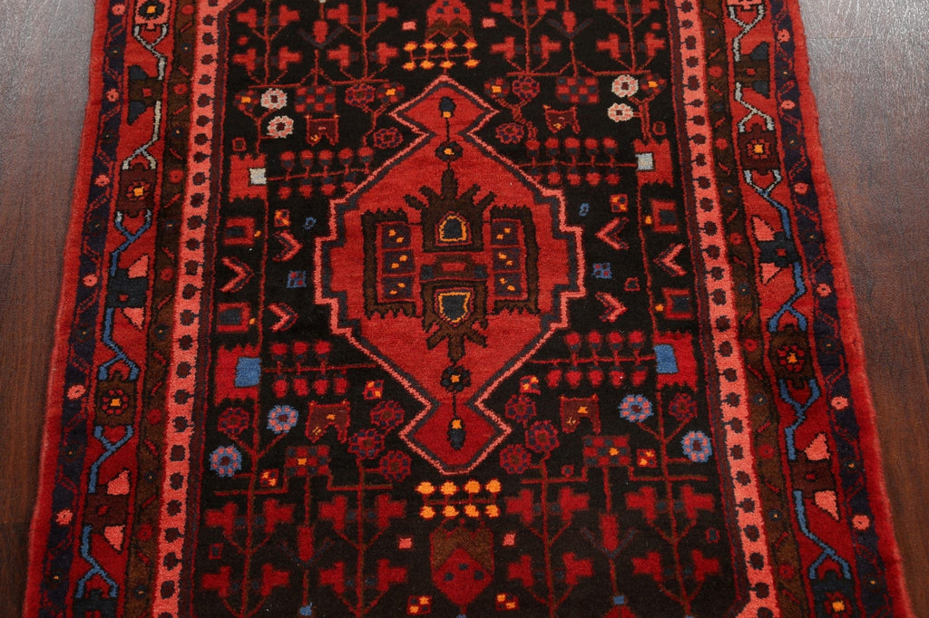 Geometric Hamedan Persian Area Rug 4x6