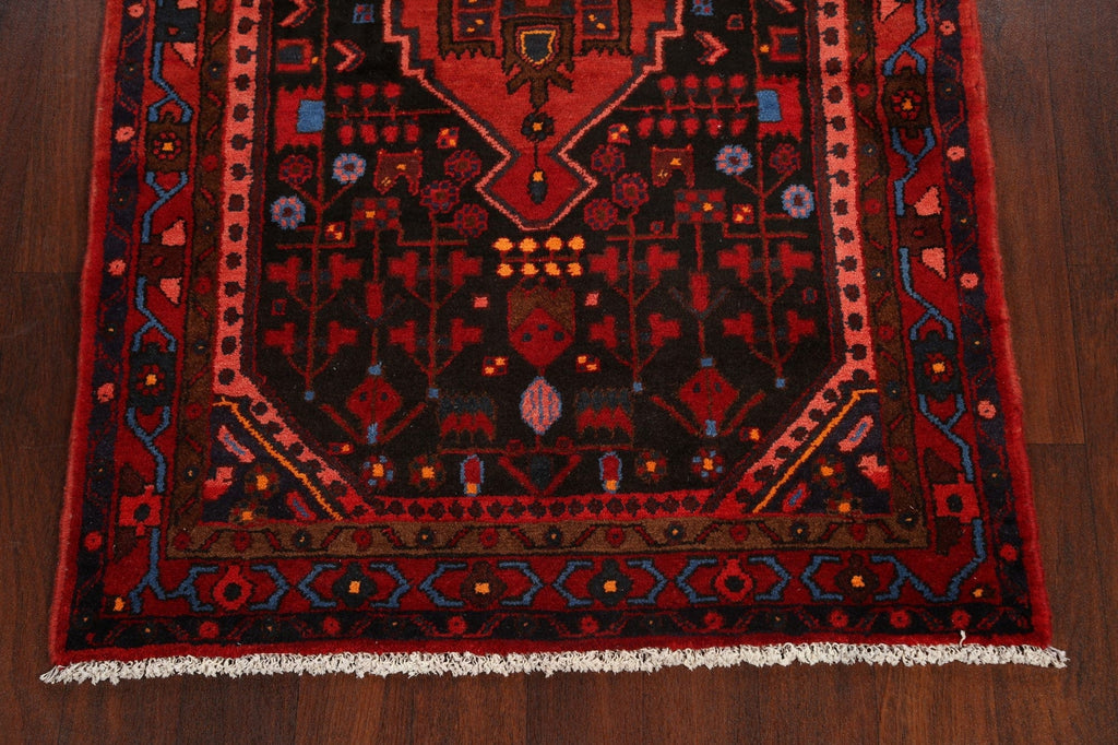 Geometric Hamedan Persian Area Rug 4x6