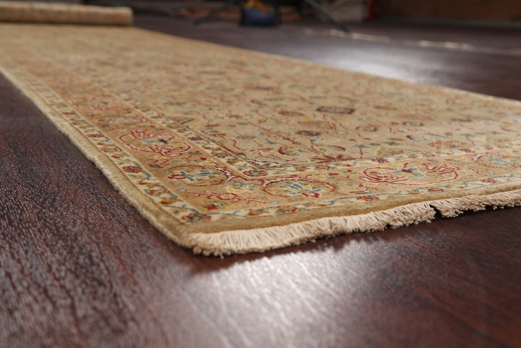 100% Vegetable Dye Fine Agra Oriental Runner Rug 3x13