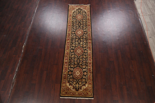 100% Vegetable Dye Fine Agra Oriental Runner Rug 3x10