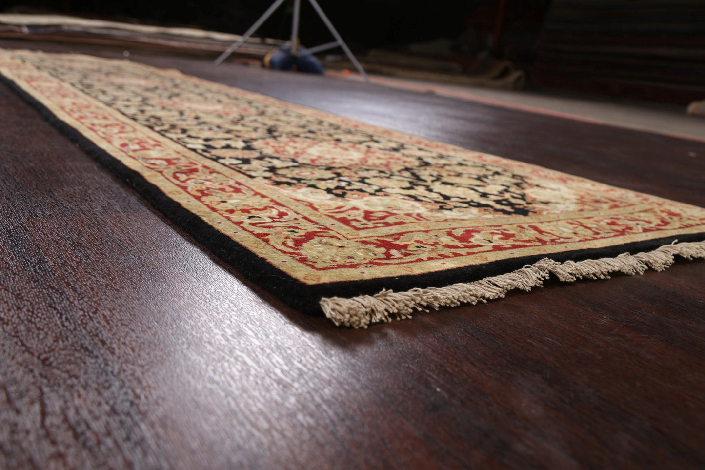 100% Vegetable Dye Fine Agra Oriental Runner Rug 3x10