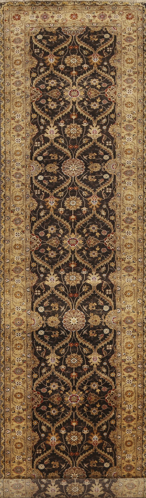 100% Vegetable Dye Fine Agra Oriental Runner Rug 3x14