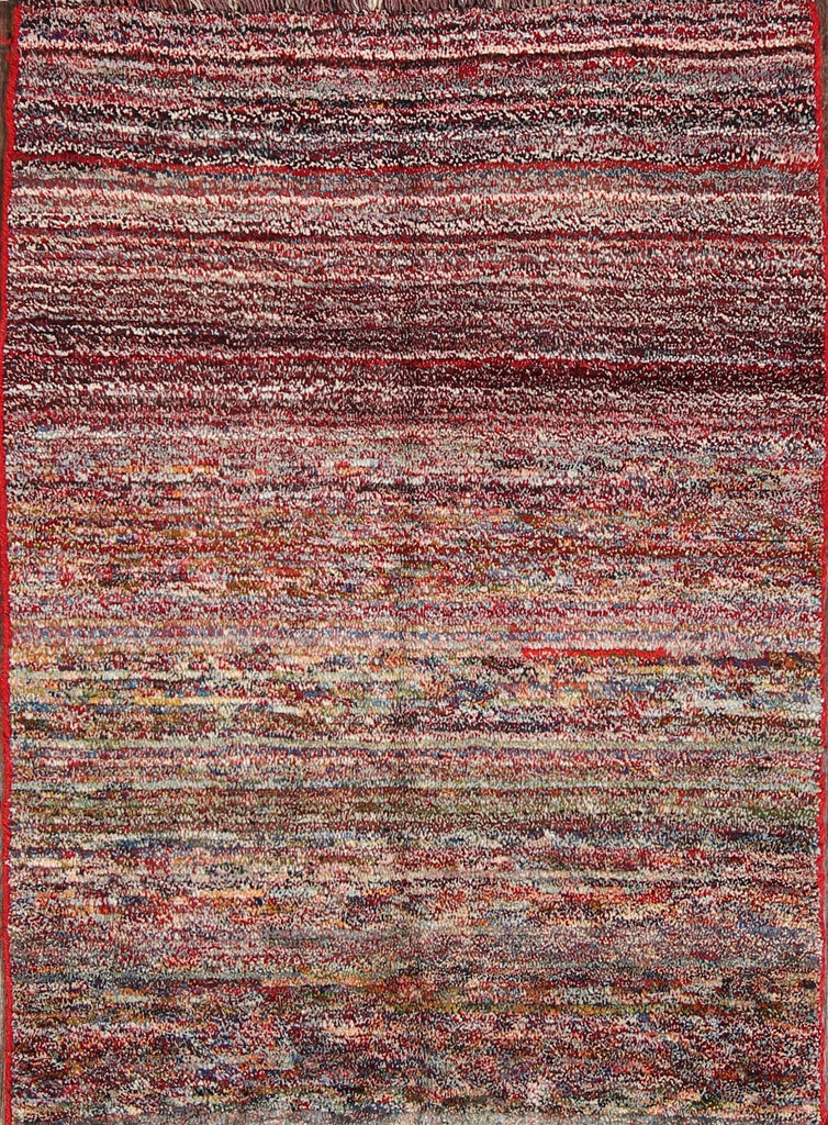 Color-full Modern 4x5 Gabbeh Shiraz Persian Area Rug