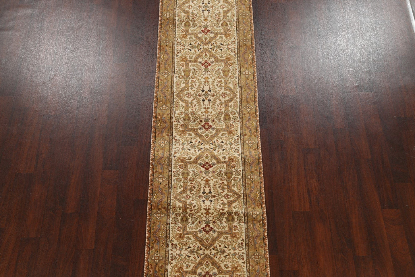 100% Vegetable Dye Fine Agra Oriental Runner Rug 3x16