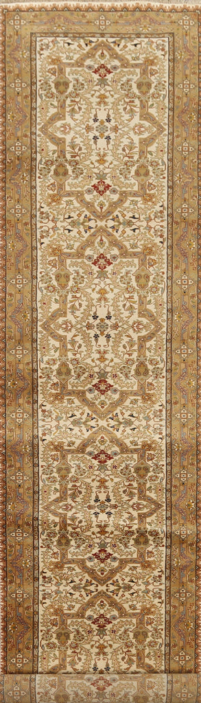 100% Vegetable Dye Fine Agra Oriental Runner Rug 3x16