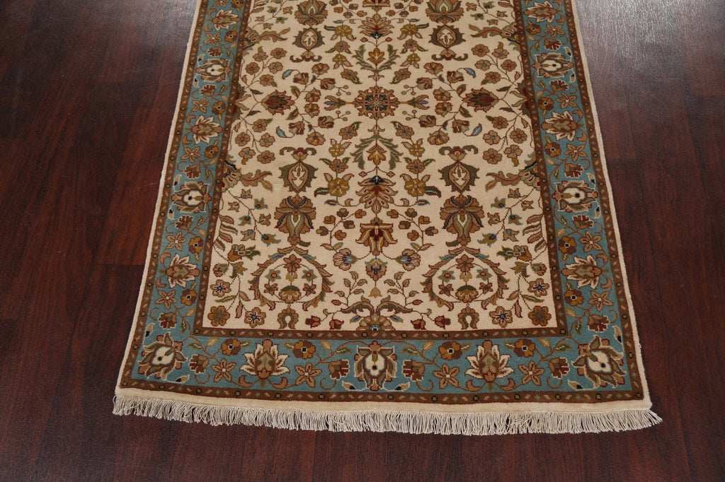 100% Vegetable Dye Fine Agra Oriental Runner Rug 3x18