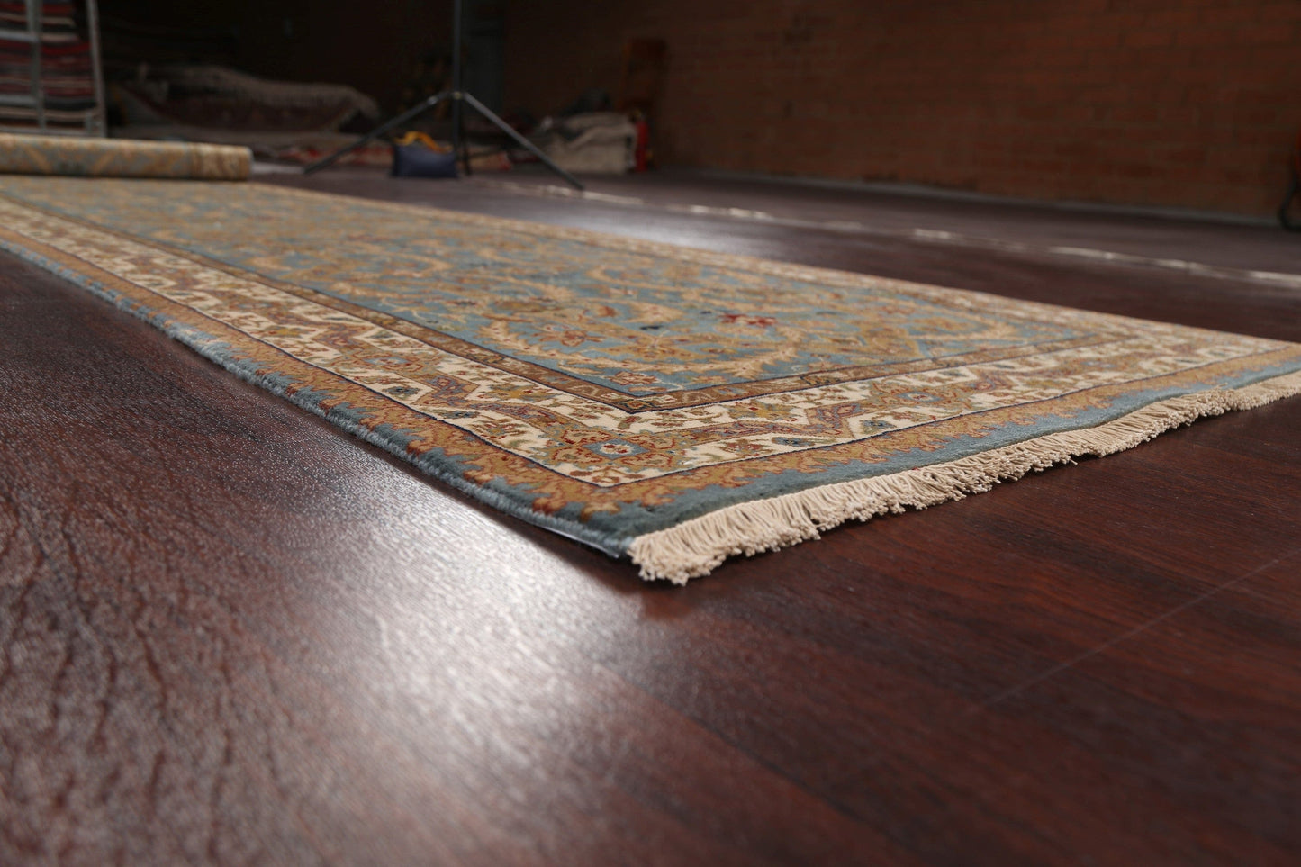 100% Vegetable Dye Ziegler Oriental Runner Rug 3x13