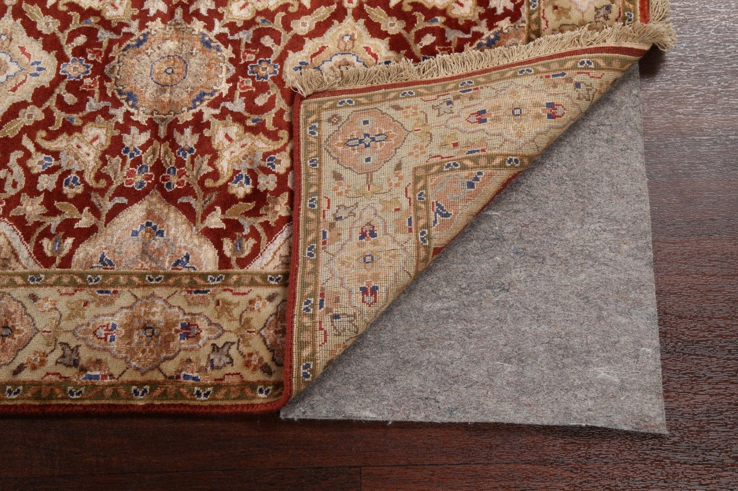 100% Vegetable Dye Fine Agra Oriental Runner Rug 3x10