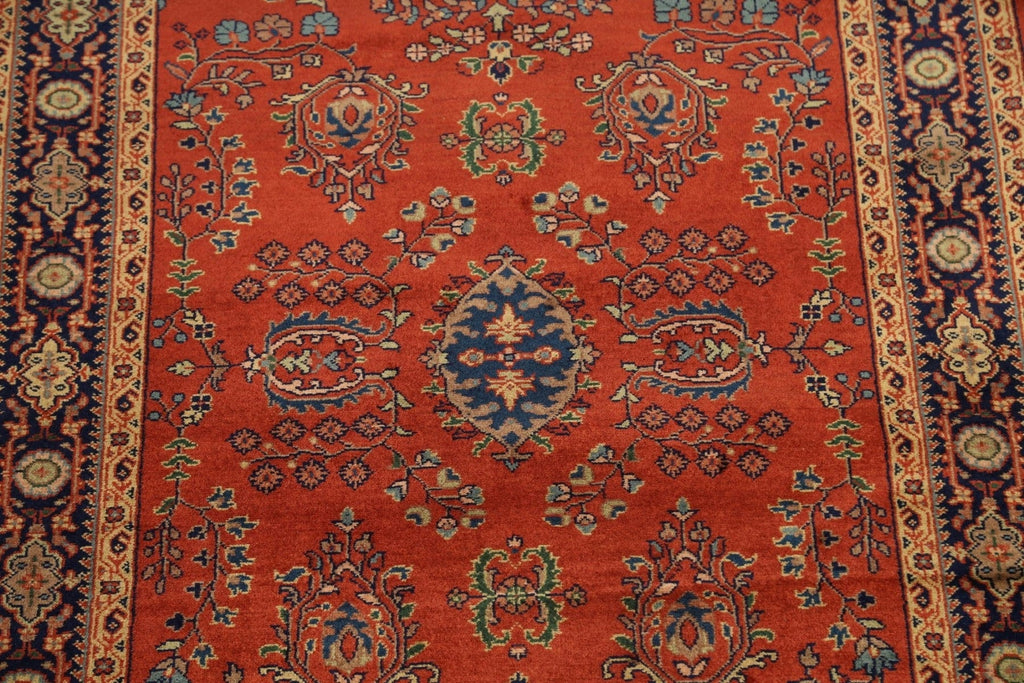 100% Vegetable Dye Floral Sarouk Oriental Area Rug 3x5