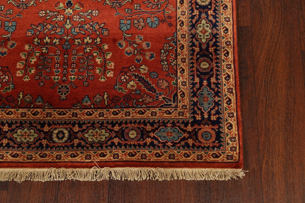 100% Vegetable Dye Floral Sarouk Oriental Area Rug 3x5