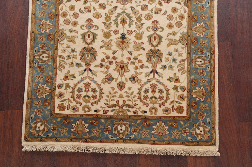 100% Vegetable Dye Floral Fine Agra Oriental Area Rug 3x5