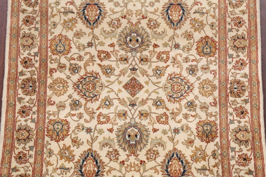 100% Vegetable Dye Floral Fine Agra Oriental Area Rug 3x5