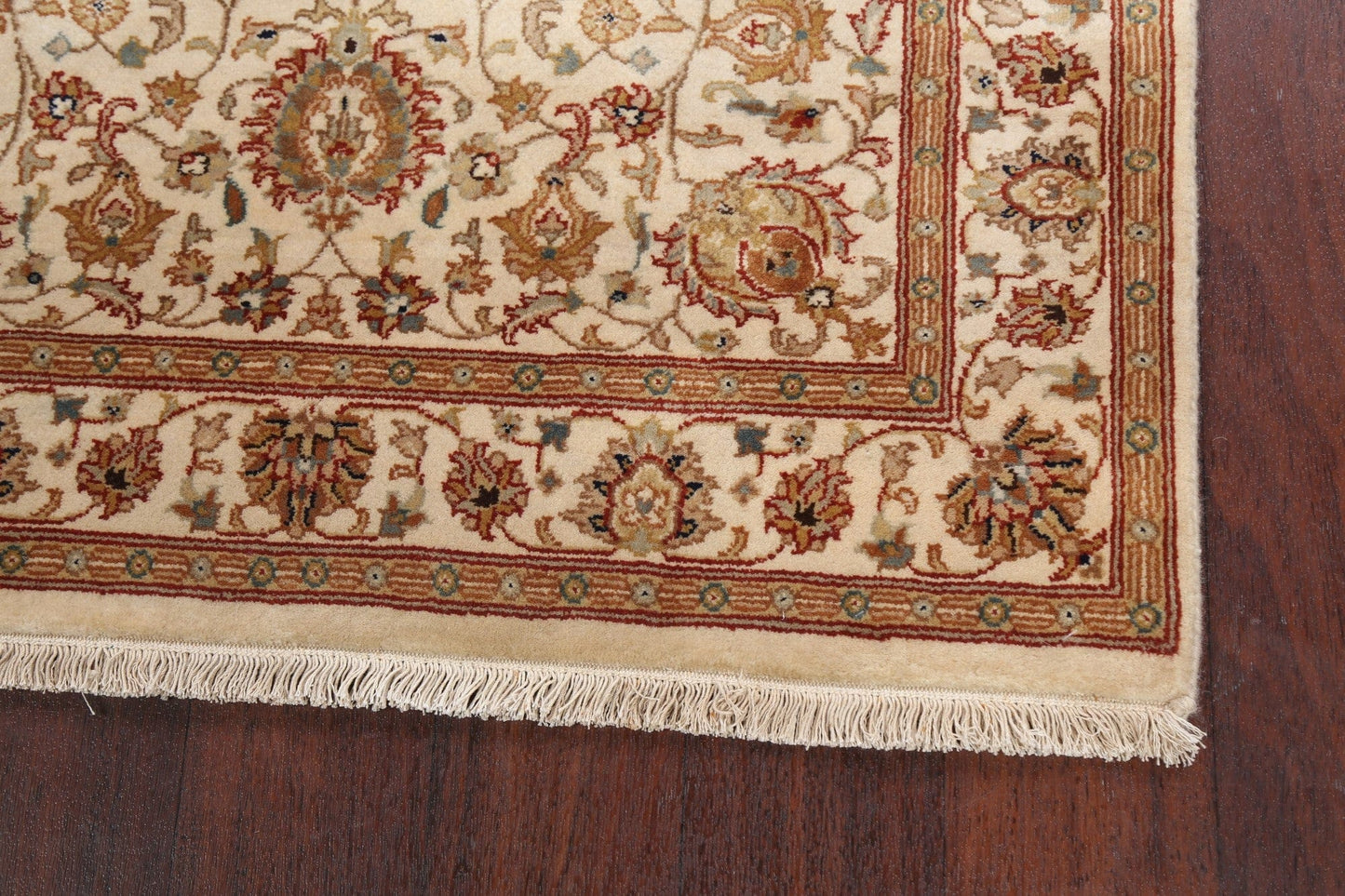 100% Vegetable Dye Floral Fine Agra Oriental Area Rug 3x5