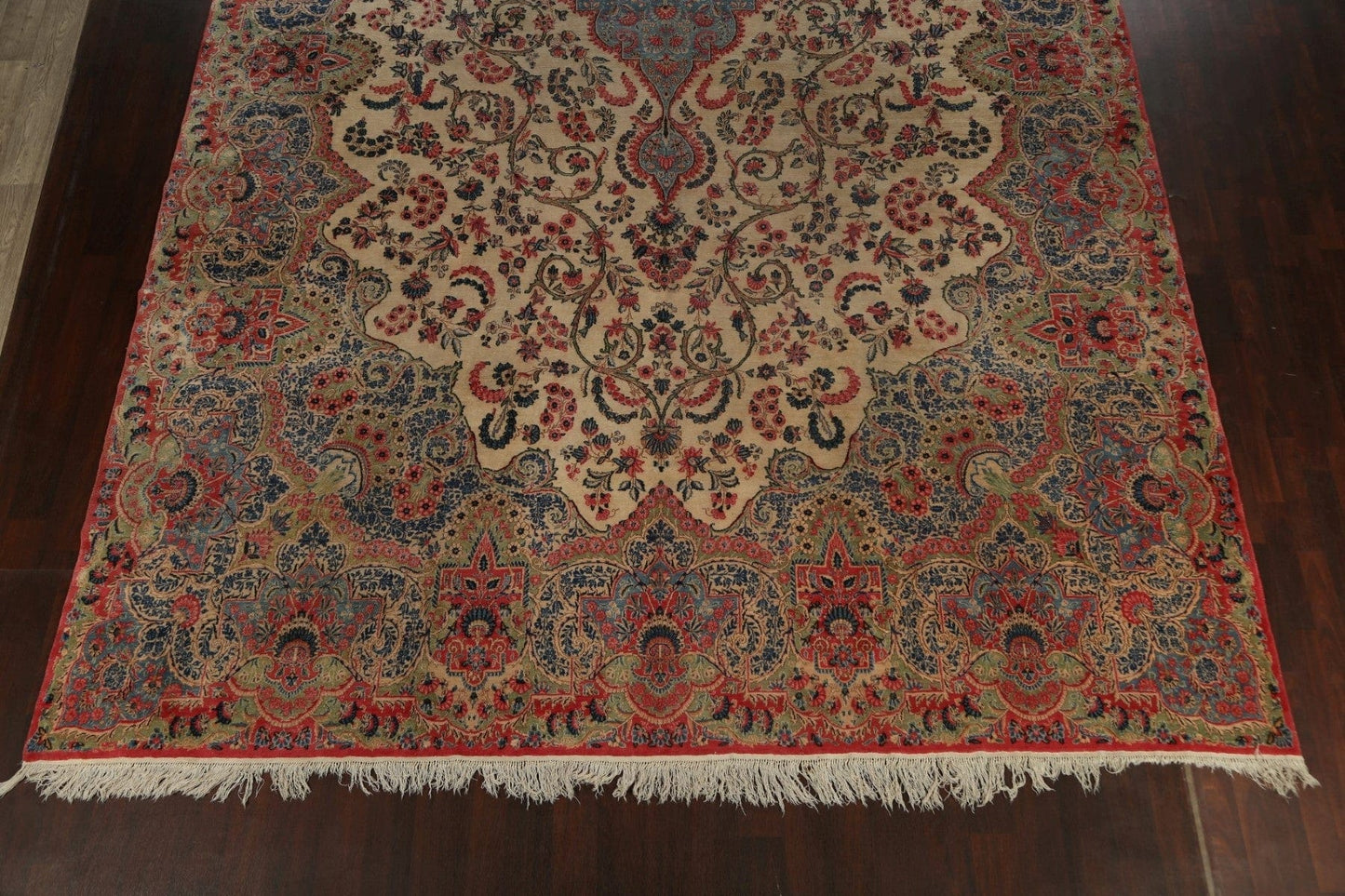 Antique 100% Vegetable Dye Kerman Persian Area Rug 11x20