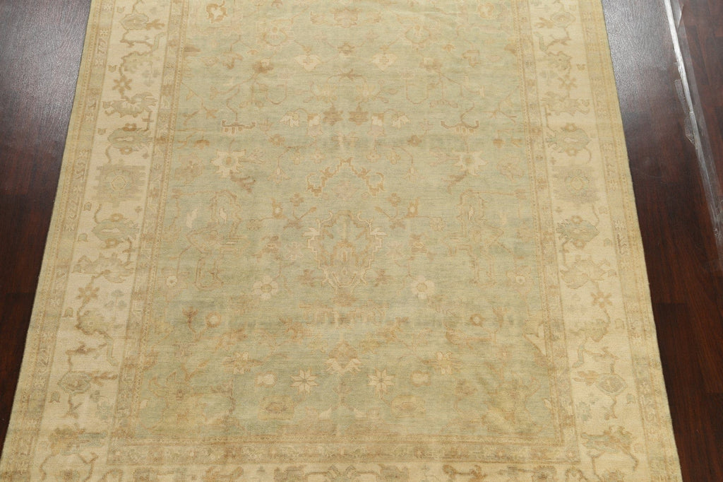 100% Vegetable Dye Floral Oushak Oriental Area Rug 9x12