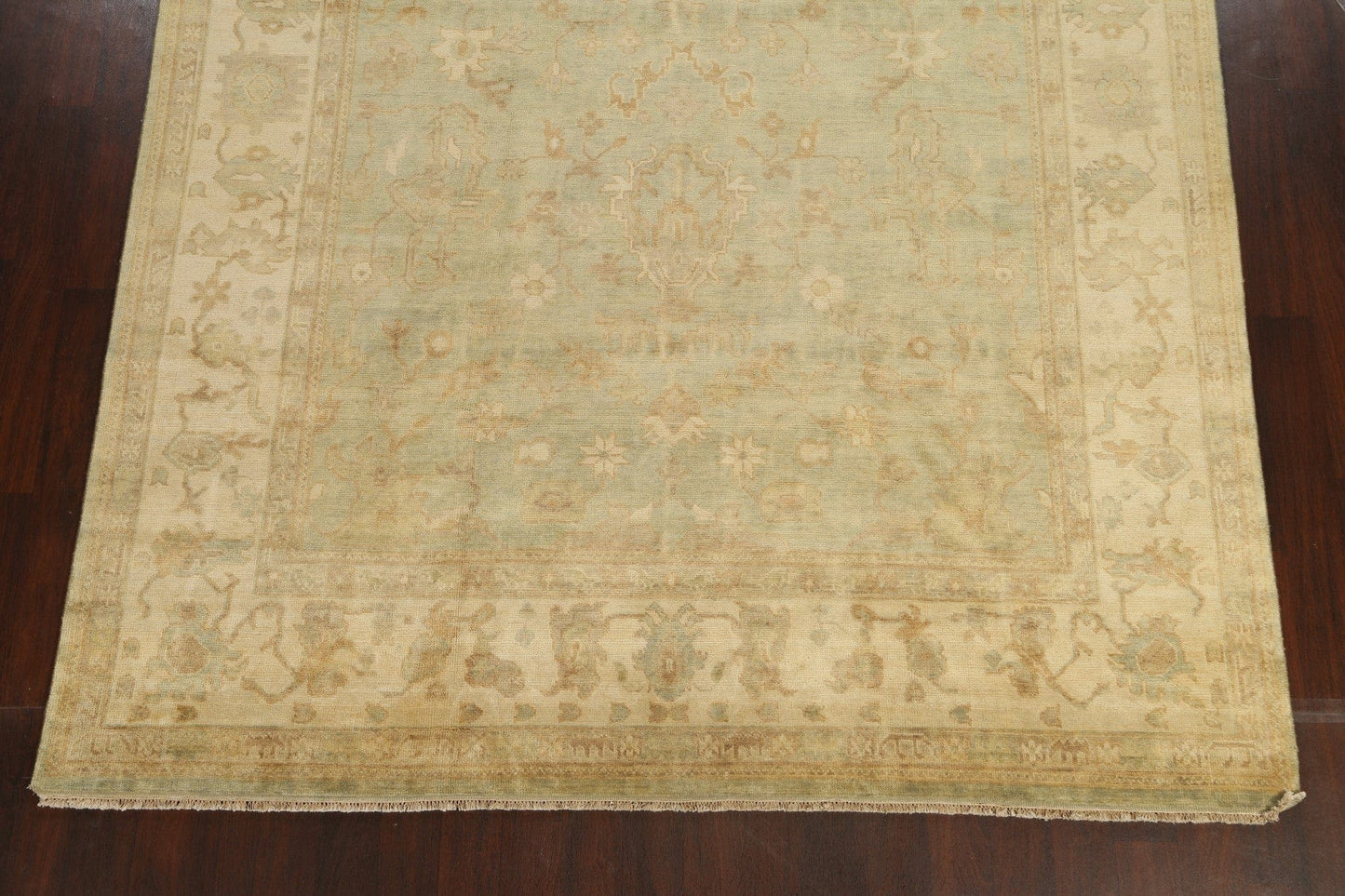 100% Vegetable Dye Floral Oushak Oriental Area Rug 9x12