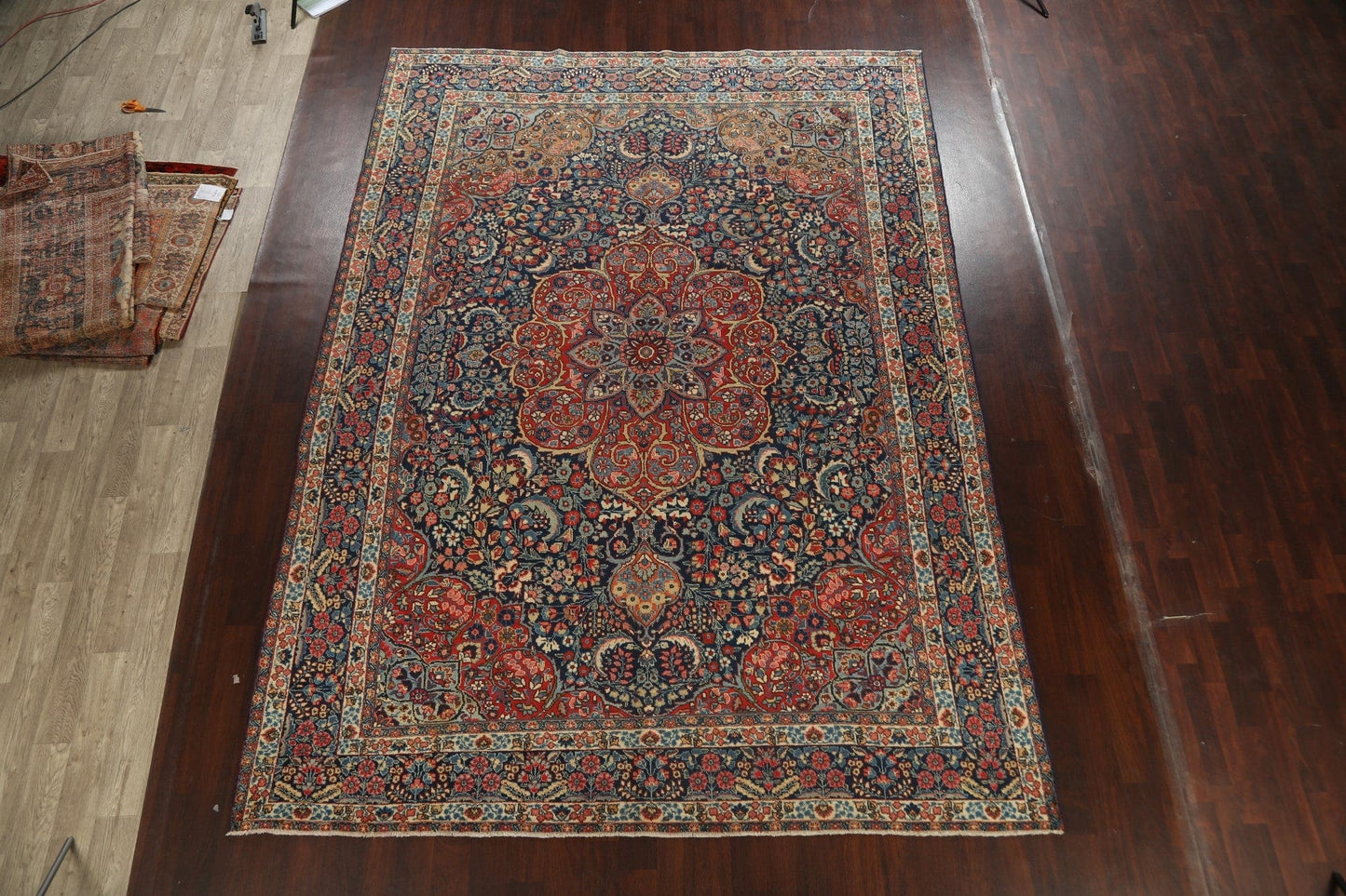 Antique 100% Vegetable Dye Khoy Persian Rug 9x13