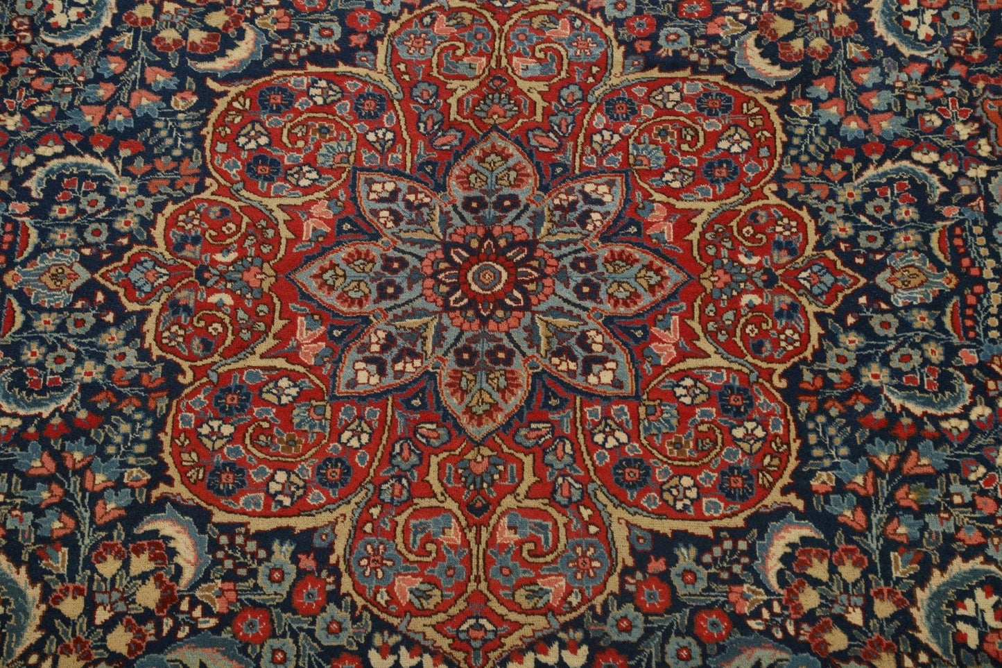 Antique 100% Vegetable Dye Khoy Persian Rug 9x13