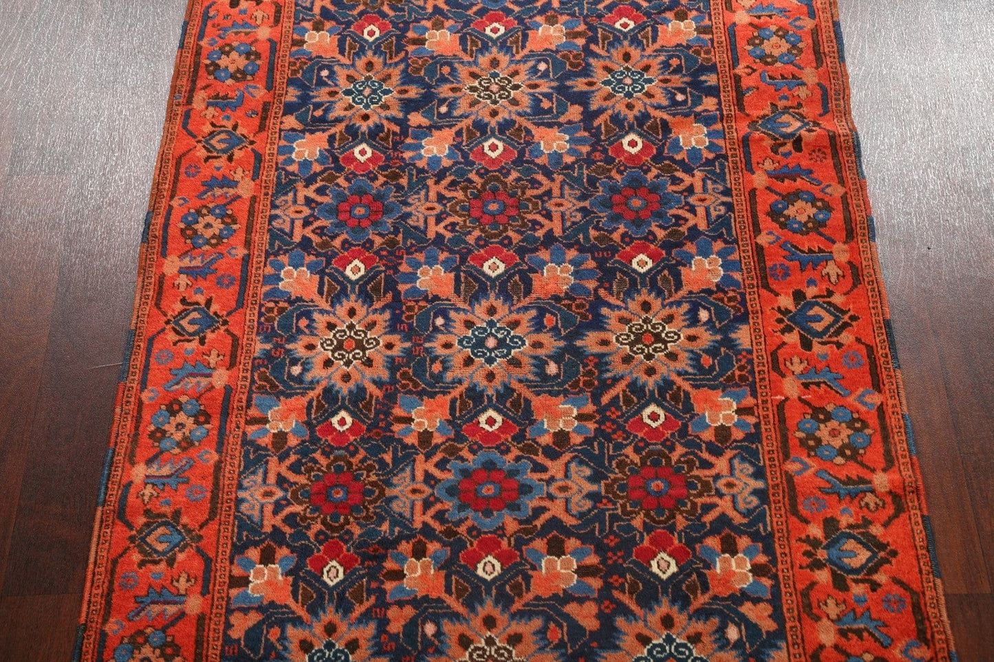 Antique 100% Vegetable Dye Malayer Persian Area Rug 4x7