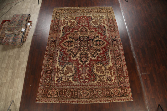 Antique Vegetable Dye Heriz Serapi Persian Area Rug 9x13