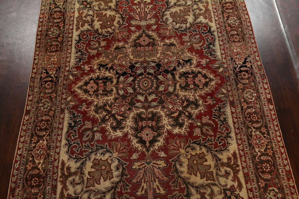 Antique Vegetable Dye Heriz Serapi Persian Area Rug 9x13