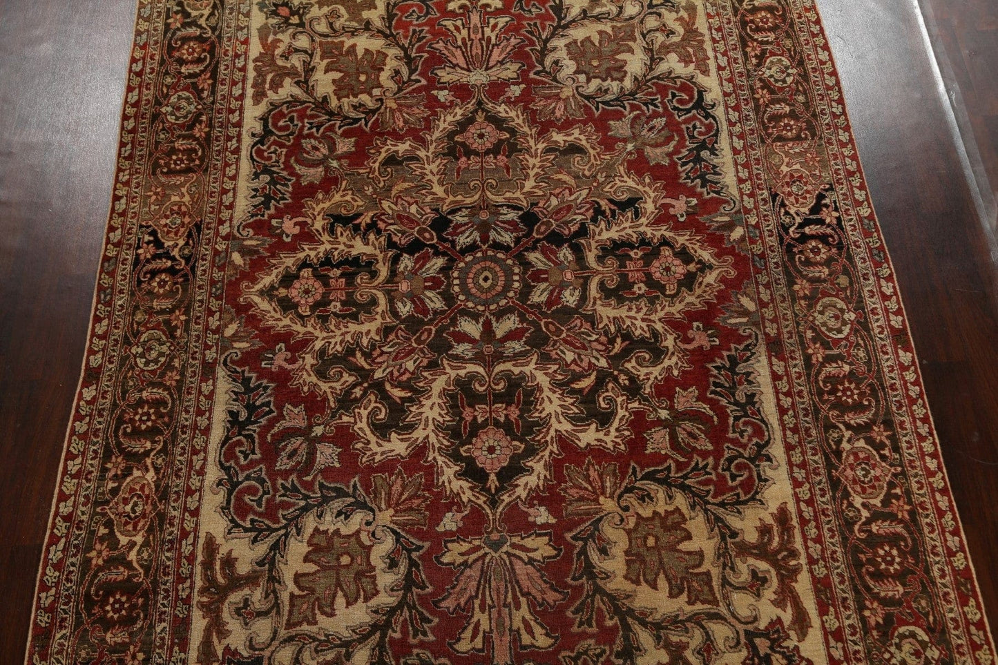 Antique Vegetable Dye Heriz Serapi Persian Area Rug 9x13