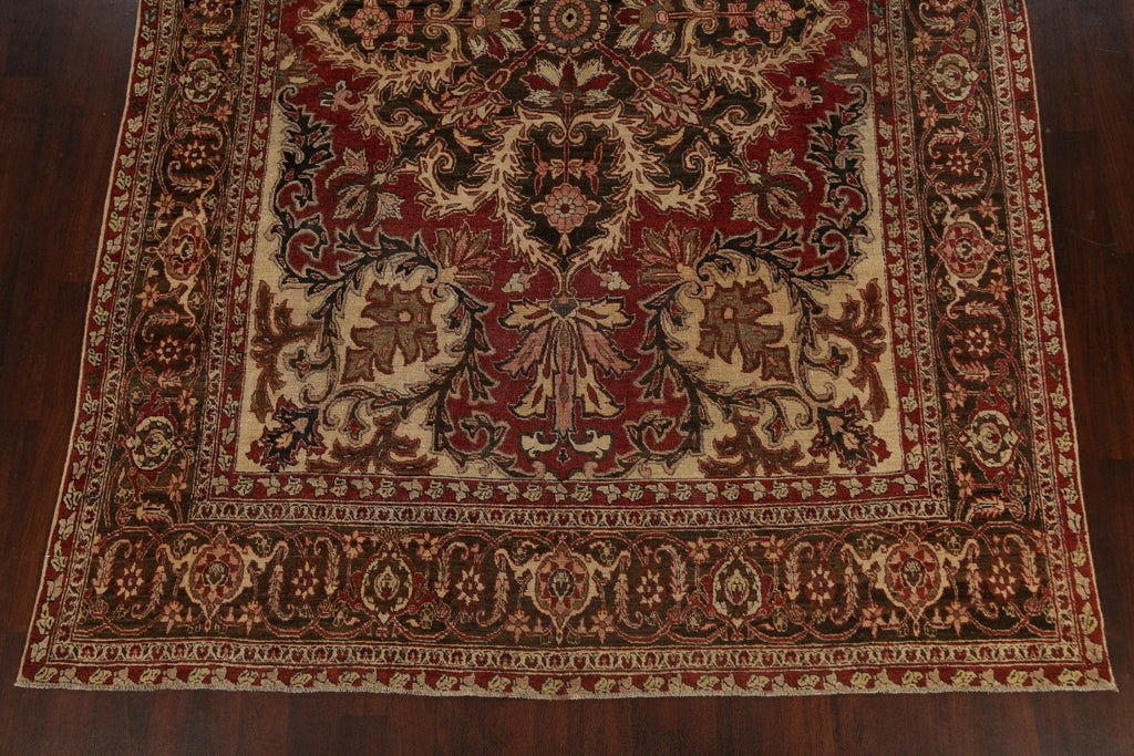 Antique Vegetable Dye Heriz Serapi Persian Area Rug 9x13