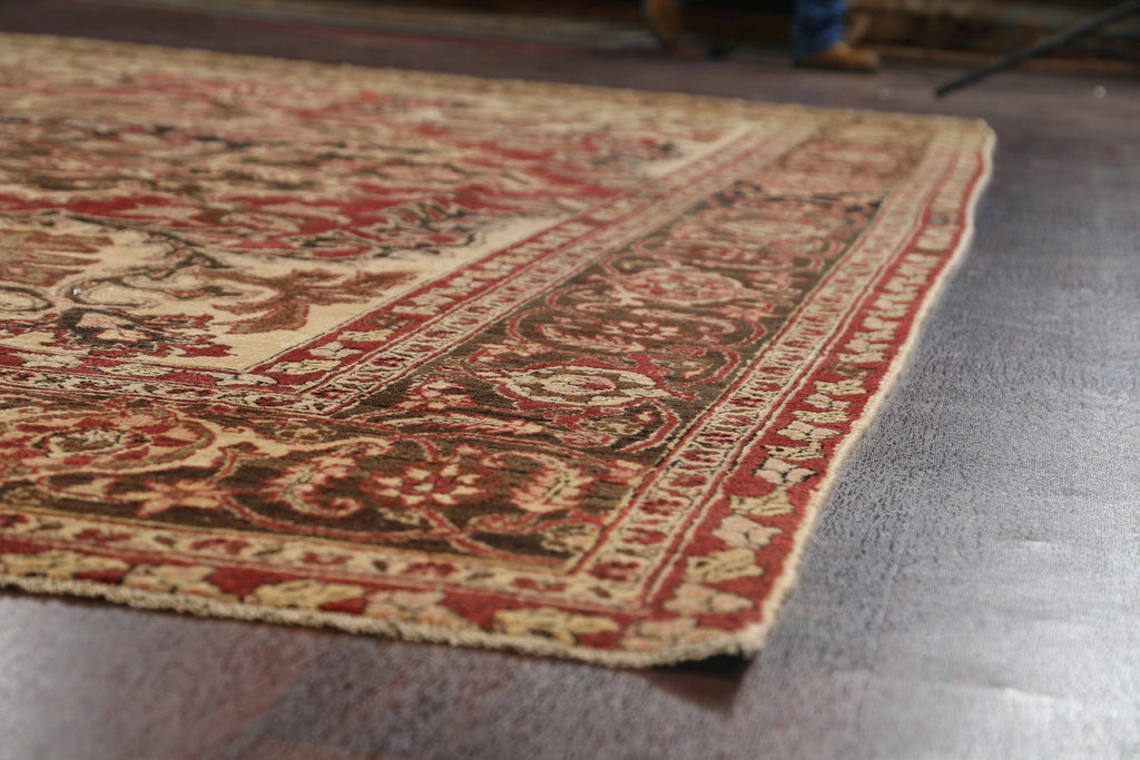 Antique Vegetable Dye Heriz Serapi Persian Area Rug 9x13