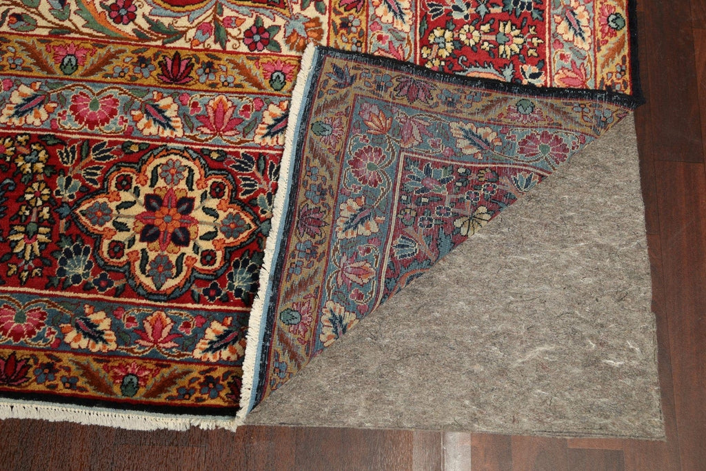 Antique Vegetable Dye Kerman Yazd Persian Area Rug 11x15