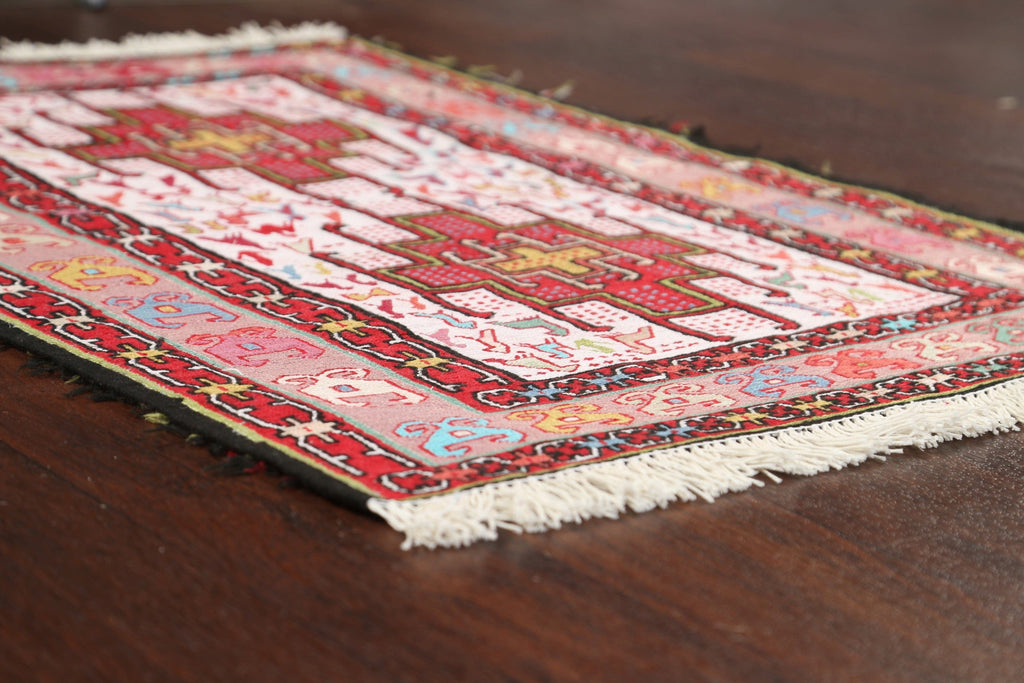 Vegetable Dye Tribal Sumak Persian Area Rug 3x4