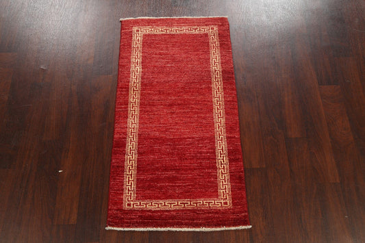 Contemporary Gabbeh Kashkoli Oriental Runner Rug 2x5