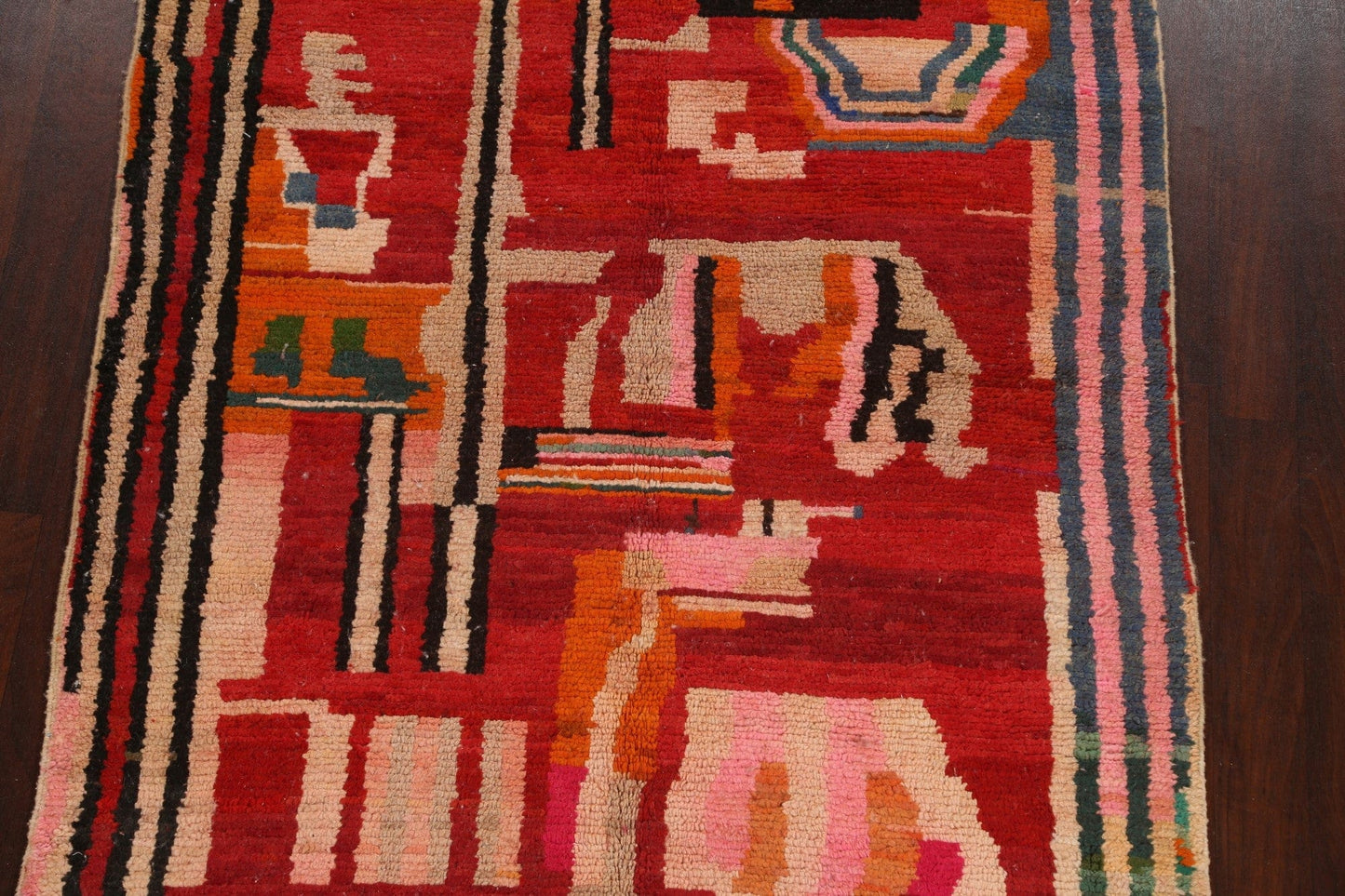 Abstract Modern Moroccan Oriental Area Rug 5x8