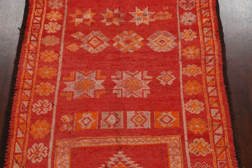 Antique Tribal Moroccan Oriental Runner Rug 6x18